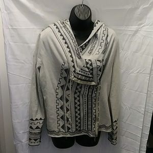 Monoreno women's embroidered Zip lightweight hoodi